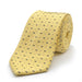 Light Yellow Neck Tie For Men Leaf Pattern Polyester