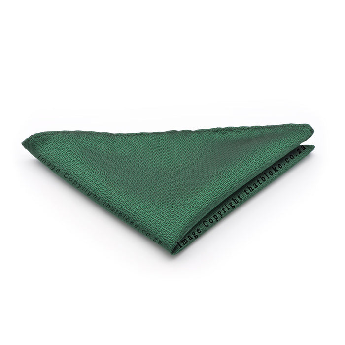 Dartmouth Green Pocket Square For Men Patterned Polyester