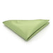 Faded Lime Green Pocket Square For Men Silky Glossy Polyester