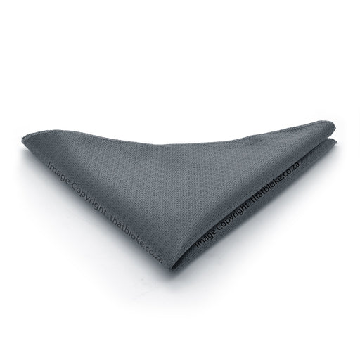 Cool Charcoal Grey Pocket Square For Men Patterned Glossy