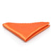 Orange pocket Square For Men Silky Polyester Glossy