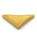 Yellow Gold Pocket Square For Men Silky Glossy Polyester