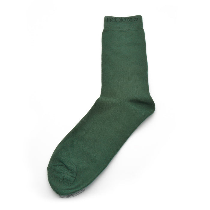 Dark Khaki Green Socks For men Cotton