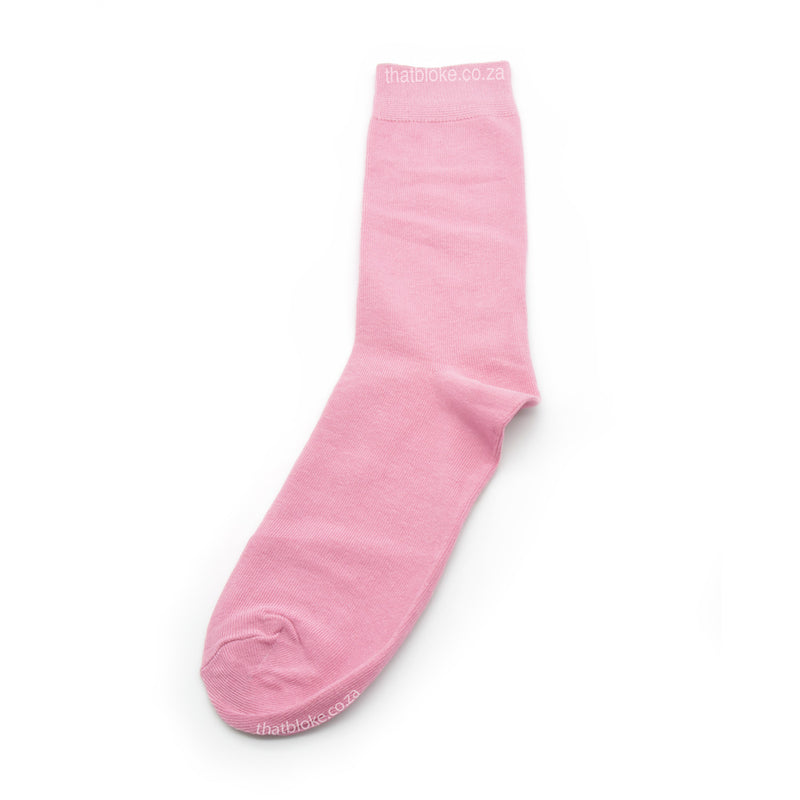 Soft Pink Socks For Men Cotton