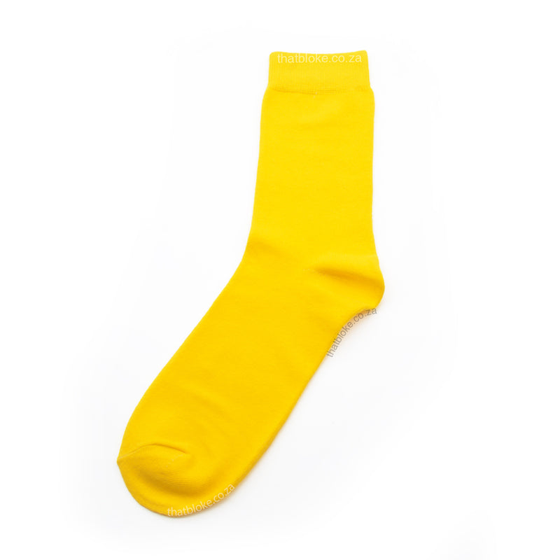 Yellow Socks For Men Cotton