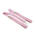 Three Clip Dusty Lilac Pink Suspenders Elastic Polyester