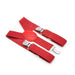 Toddler Suspenders Red Three Clip Elastic Polyester 1 to 3 years old