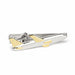 Aeroplane Airplane Jumbo Jet Tie Clip Silver and Gold Image Front