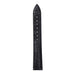 Black Crocodile Skin Watch Straps with Stainless steel Buckle Synthetic Leather Single View