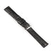 Black Crocodile Skin Watch Straps with Stainless steel Buckle Synthetic Leather Combined View