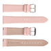 Watch Strap Magro Pointed Edge Thin Light Pink Genuine Leather Top and Bottom View