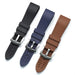 Classic FKM Rubber Watch Strap 20mm Smooth Top View