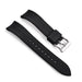 Cavallo TPSIV Rubber Watch Strap Black Curved End Quick Release Side View 