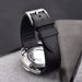 Cavallo TPSIV Rubber Watch Strap Black Curved End Quick Release Display Bottom View