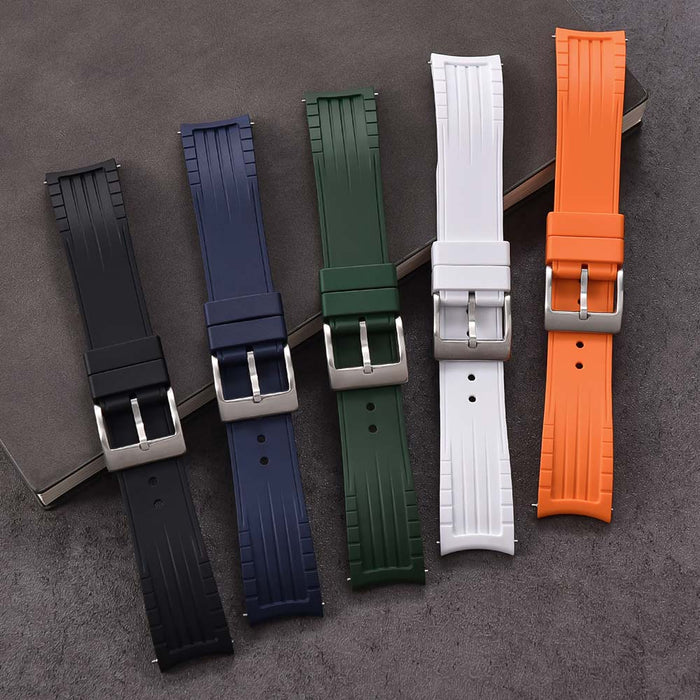 Watch Strap 20mm - Black Cavallo Curved (TPSIV Rubber)