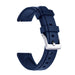 Navy Blue FKM Rubber Watch Strap 24mm Lemans Men Front View