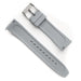 Watch Strap 22mm Grey Lemans FKM Rubber Bottom View