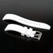 Watch Strap 22mm White Lemans FKM Rubber Side View