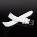 Watch Strap 22mm White Lemans FKM Rubber Bottom View