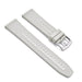 Tratto 22mm Light Grey Watch Strap For Men Nylon Silicone Hybrid With Stitching Side View