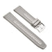 Tratto 22mm Grey Watch Strap For Men Nylon Silicone Hybrid With Stitching Side View