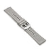 Tratto 22mm Grey Watch Strap For Men Nylon Silicone Hybrid With Stitching Top View