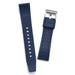 Navy Blue Tyre Track Watch Strap 22mm FKM Rubber Bottom View