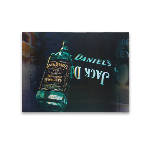Aqua Jack Daniels Whiskey Bottle 5D Picture Lenticular Print Medium