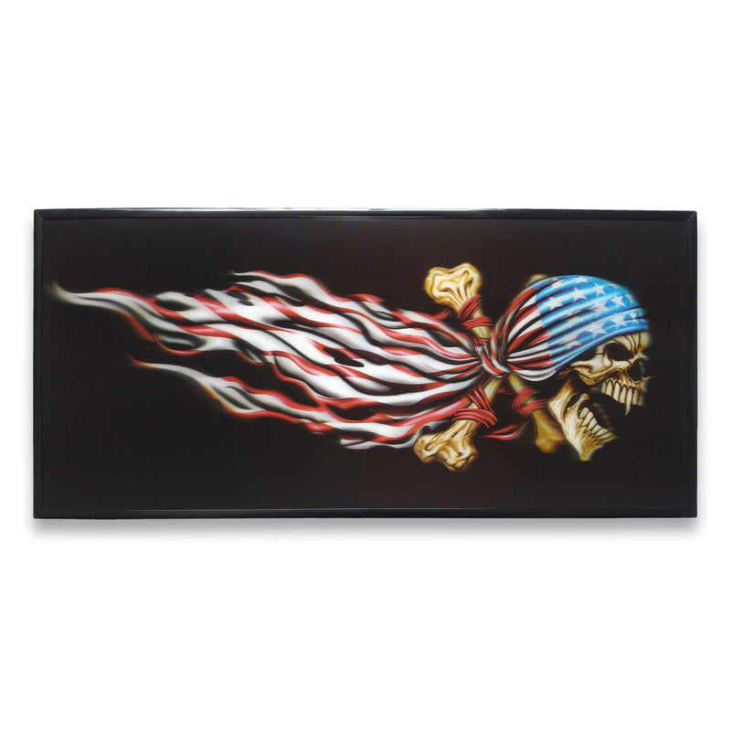 Skull Head 3D Picture Lenticular Photo Print America Medium