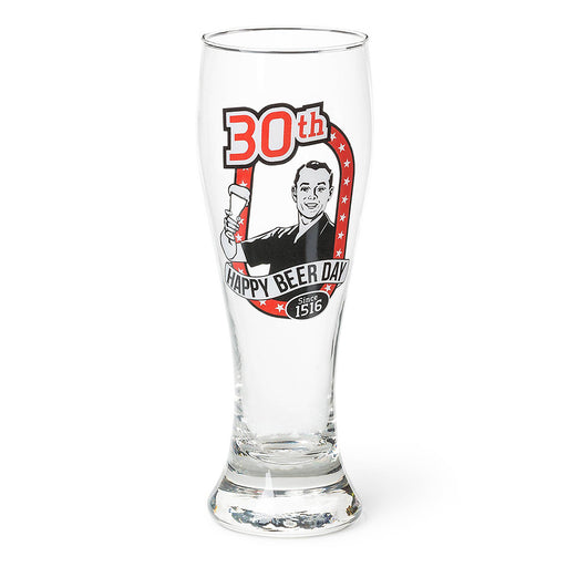 30th Birthday Beer Glass Men's Gift Since 1516 Empty Image