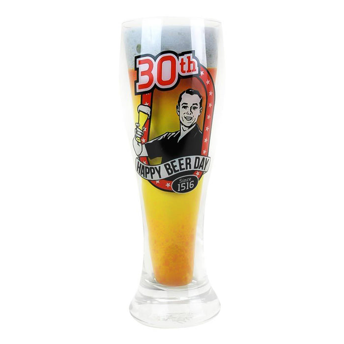 30th Birthday Beer Glass Since 1516 Full Image