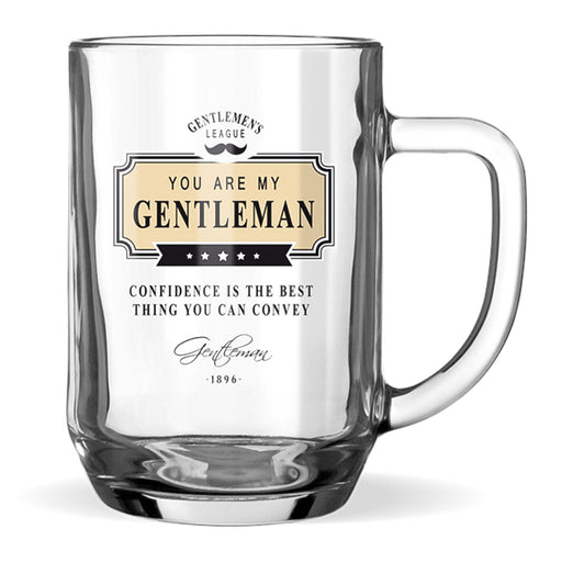 Beer Glass Gentleman Club Men's Gift Confidence Front