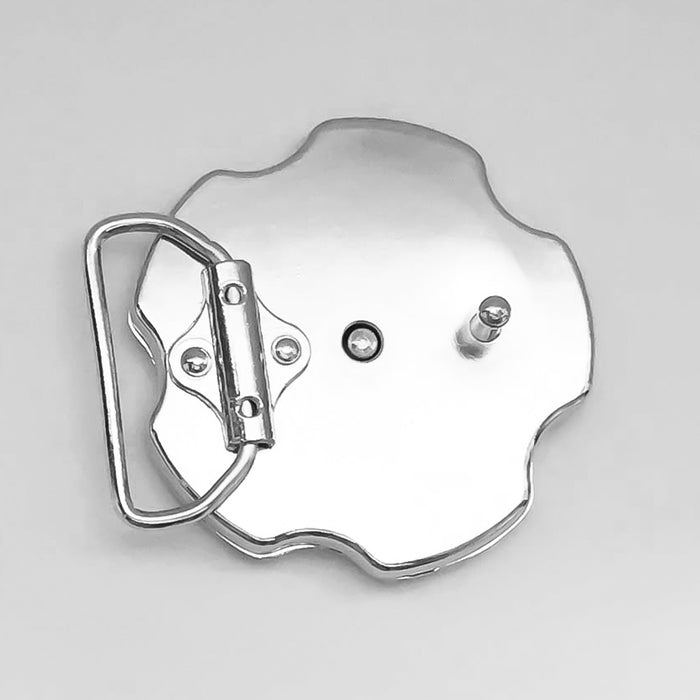 Belt Buckle - Bullet Cylinder Rotating (Silver)