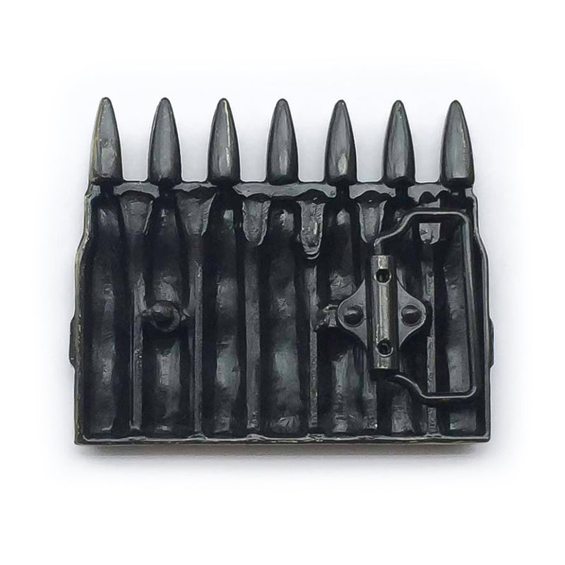 Belt Buckle - Bullet Row Upright (Bronze)