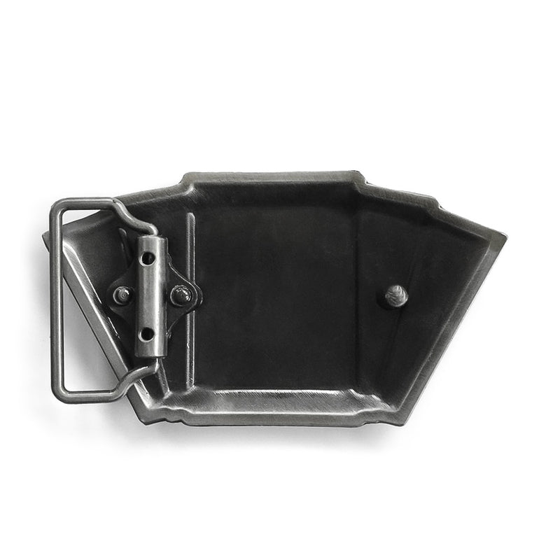 Belt Buckle - Casino Playing Cards Poker Royal Flush (Pewter Grey)