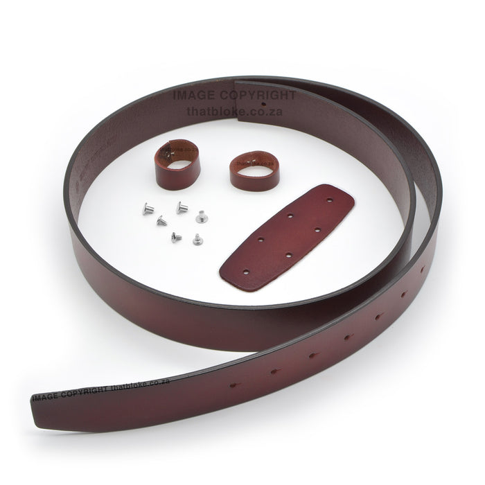 Belt Buckle CONNECTOR - Dark Red 115cm (36 - 40 Waist)