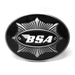 BSA Motorcycle Belt Buckle Pewter Grey and Black