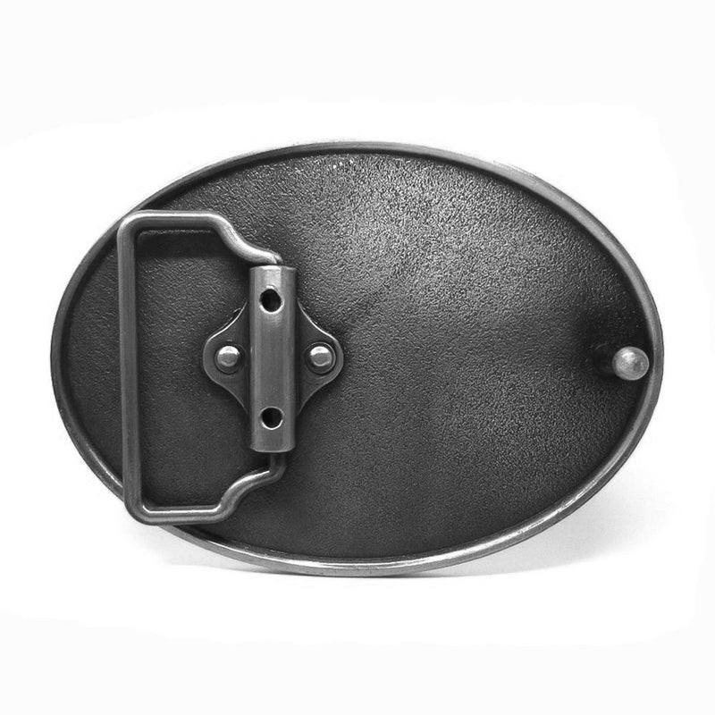 Belt Buckle - Motorcycle BSA (Pewter Grey & Black)