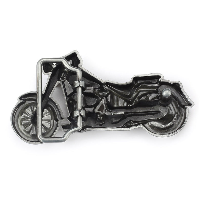 Belt Buckle - Motorcycle Classic (Pewter Grey)