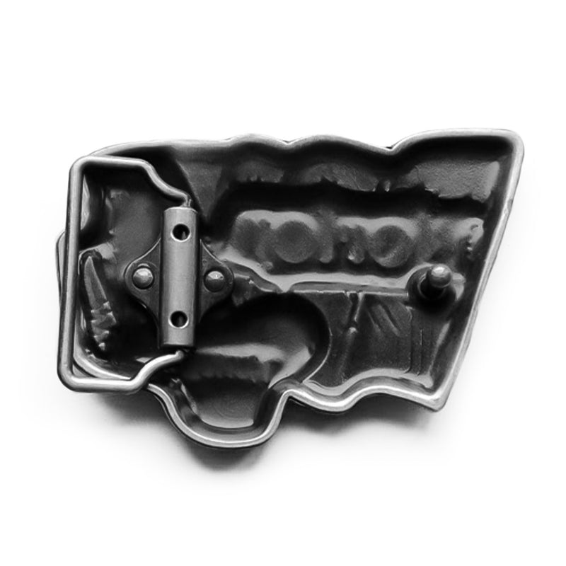 Belt Buckle - Motorcycle Norton (Pewter Grey)