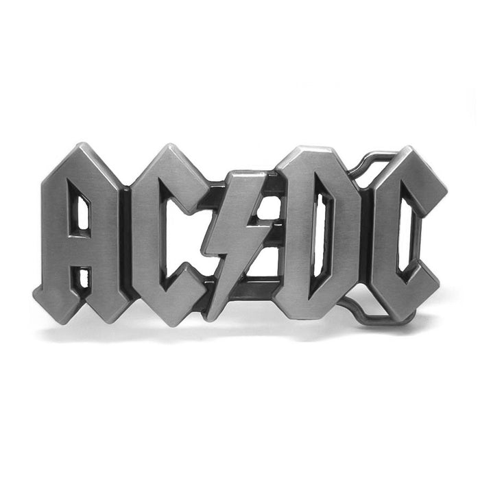 ACDC Belt Buckle Music Band With Pewter Grey Finsih