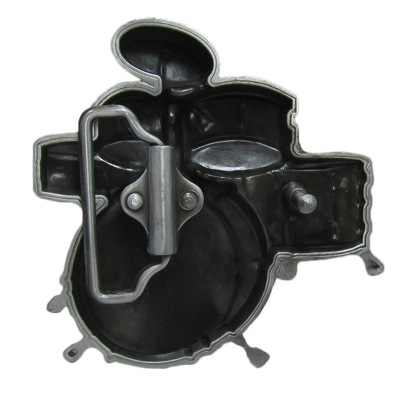 Drum Set Belt Buckle Red Image Back