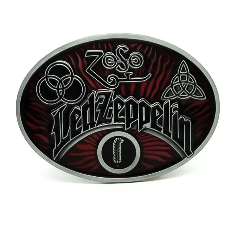 Led Zeppelin Belt Buckle Music Band Pewter Grey