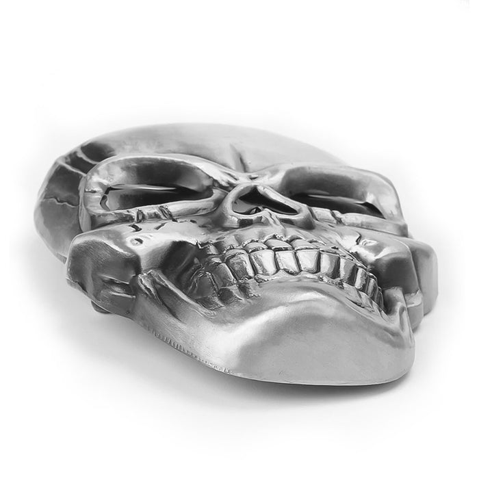 Belt Buckle - Skull Large (Pewter Grey)