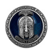 Gladiator Spartacus Belt Buckle Antique Silver Freedom