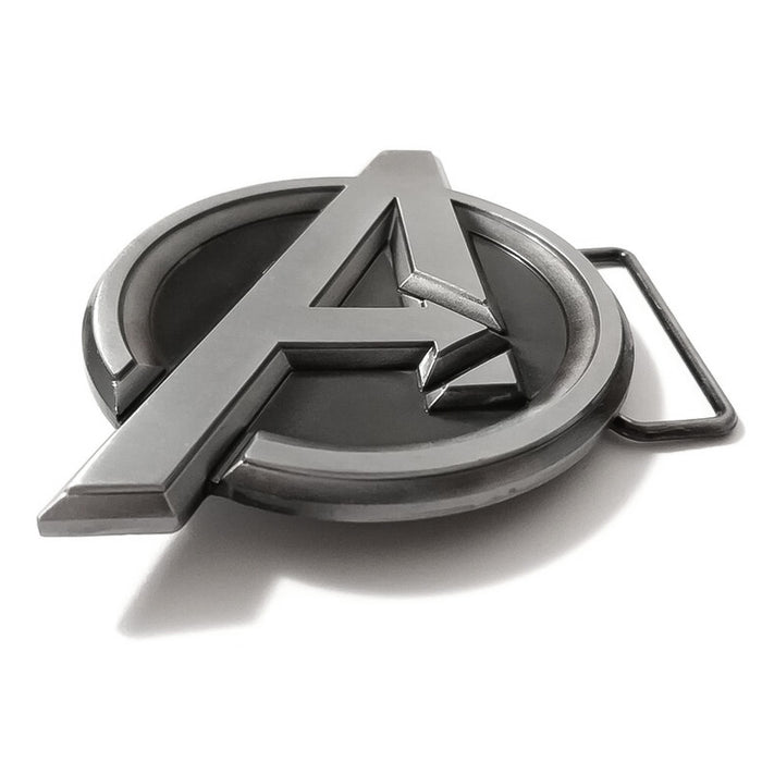 Avengers Belt Buckle Grey Superhero Image Top