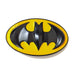 Superhero Batman Belt Buckle Black and Yellow Oval Front
