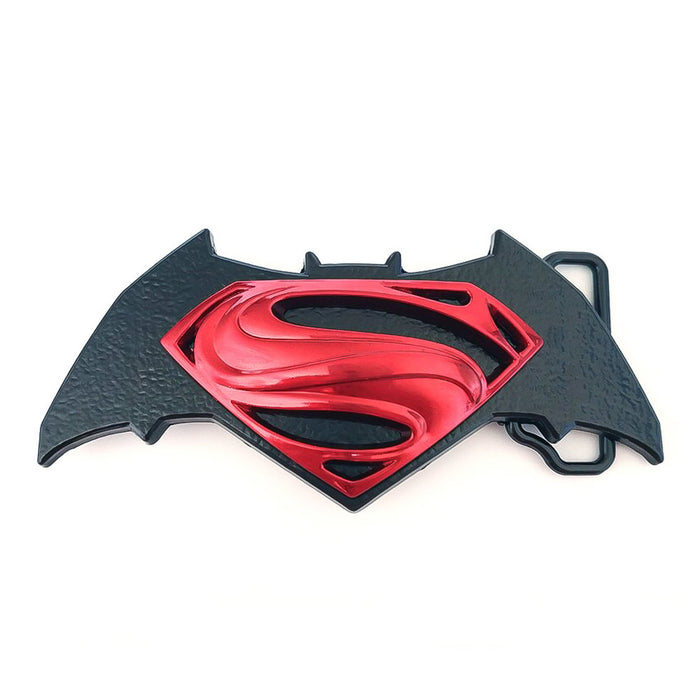 Superhero Batman Vs Superman Belt Buckle Image Front