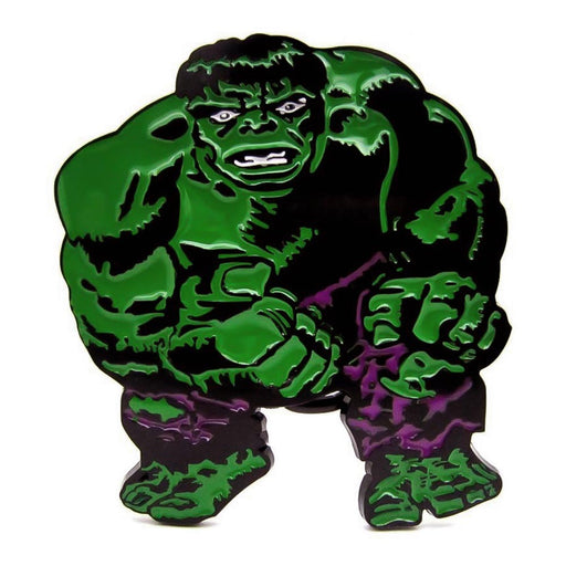 The Incredible Hulk Belt Buckle Green Purple Black Superhero Image Front