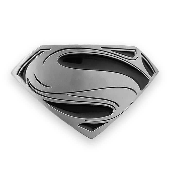 Belt Buckle - Superhero Superman (Pewter Grey & Black)